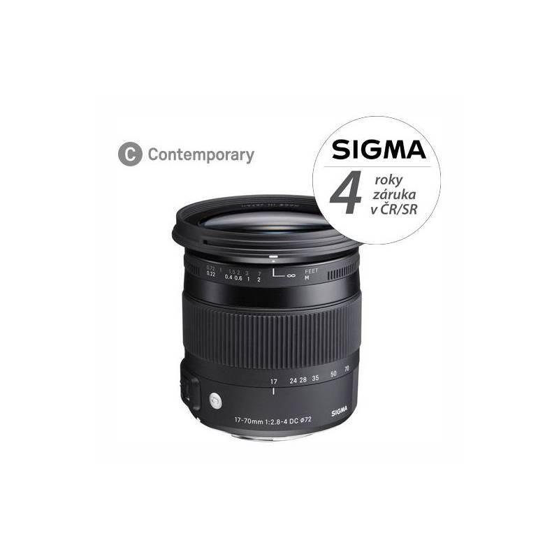 Objektiv Sigma 17-70 mm F2.8-4 DC MACRO OS HSM Canon černý, Objektiv, Sigma, 17-70, mm, F2.8-4, DC, MACRO, OS, HSM, Canon, černý