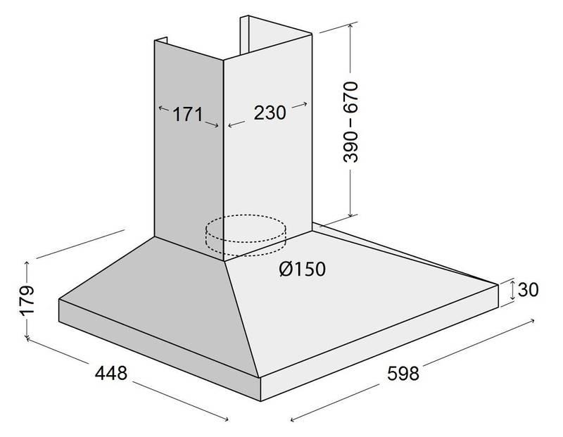 Odsavač par Concept OPK3360 nerez