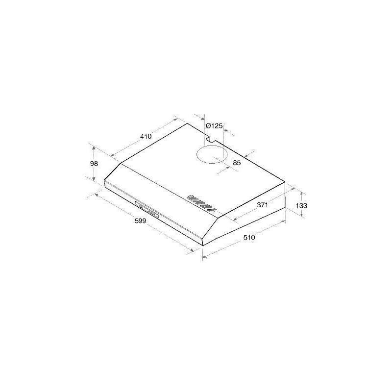 Odsavač par Indesit ISLK 66 AS X nerez