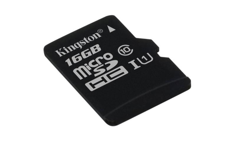 Paměťová karta Kingston Canvas Select MicroSDHC 16GB UHS-I U1, Paměťová, karta, Kingston, Canvas, Select, MicroSDHC, 16GB, UHS-I, U1
