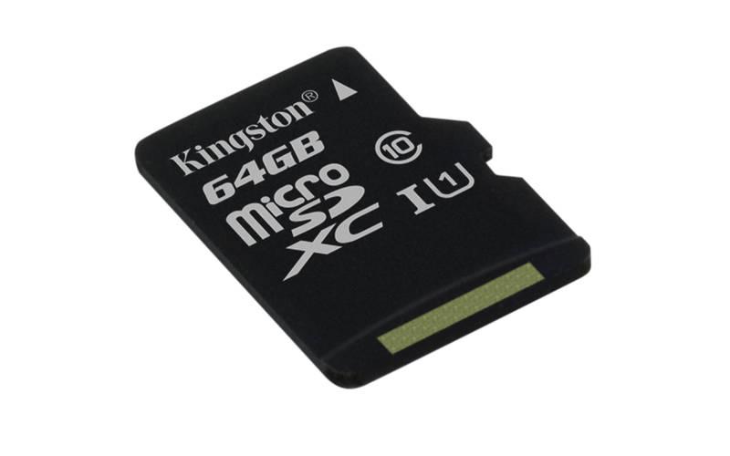 Paměťová karta Kingston Canvas Select MicroSDXC 64GB UHS-I U1, Paměťová, karta, Kingston, Canvas, Select, MicroSDXC, 64GB, UHS-I, U1