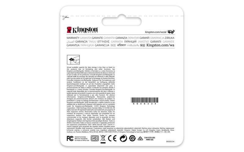 Paměťová karta Kingston Canvas Select SDXC 64GB UHS-I U1