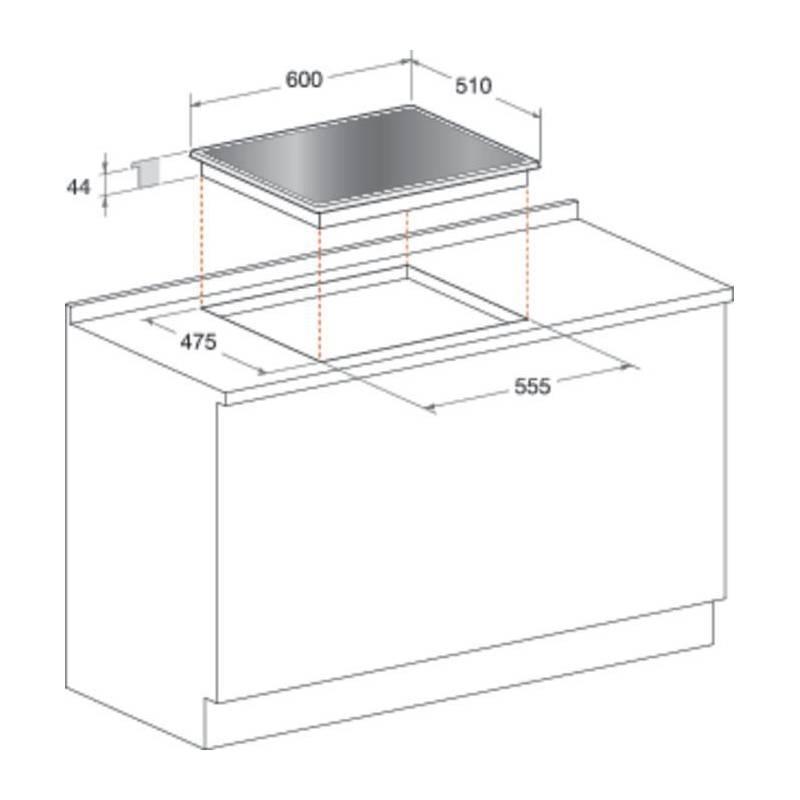 Plynová varná deska Indesit PR 642 I EE černá