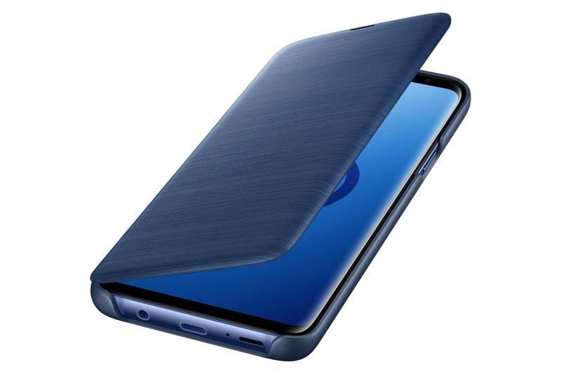 Pouzdro na mobil flipové Samsung LED View pro Galaxy S9 modré