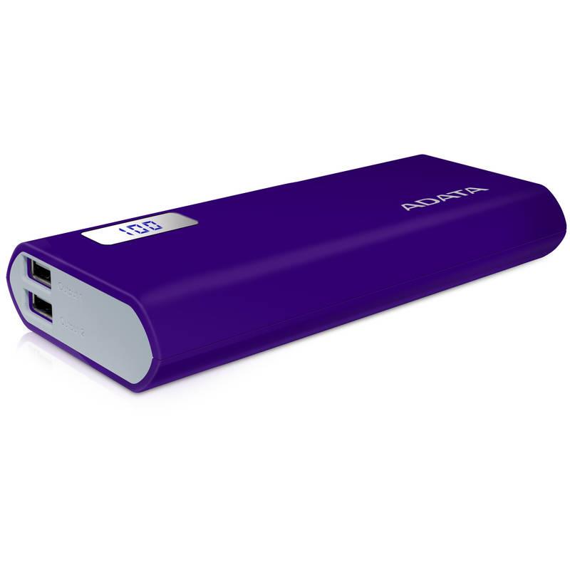 Powerbank ADATA P12500D 12500mAh fialová