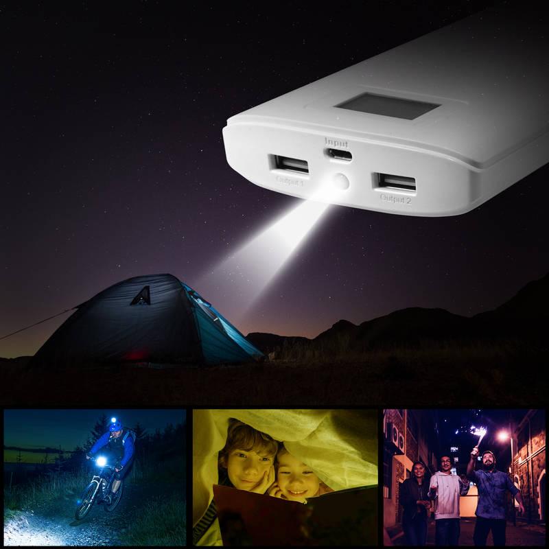 Powerbank ADATA P20000D 20000mAh bílá