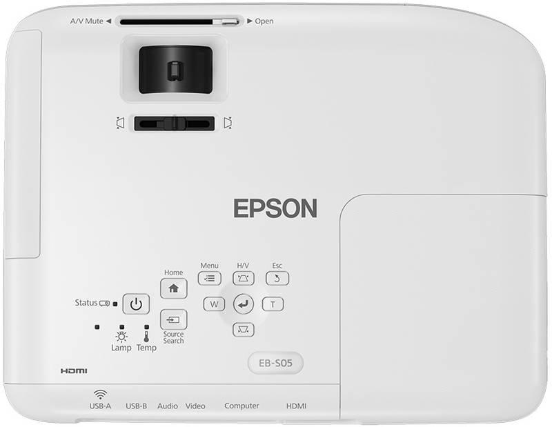 Projektor Epson EB-S05 bílý
