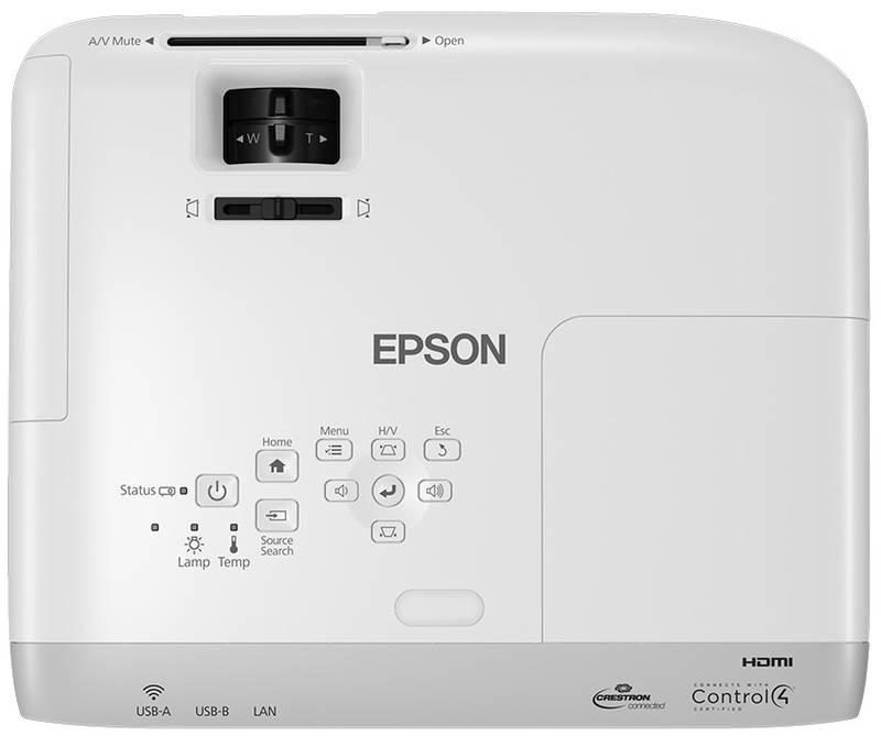 Projektor Epson EB-W39 bílý, Projektor, Epson, EB-W39, bílý