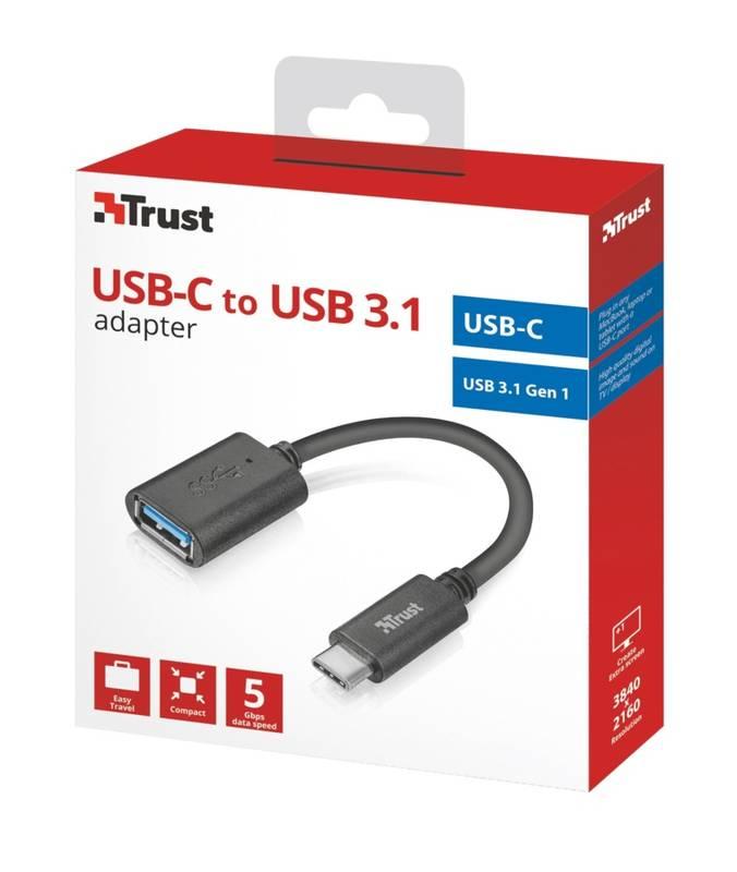 Redukce Trust USB 3.1 USB-C černá, Redukce, Trust, USB, 3.1, USB-C, černá