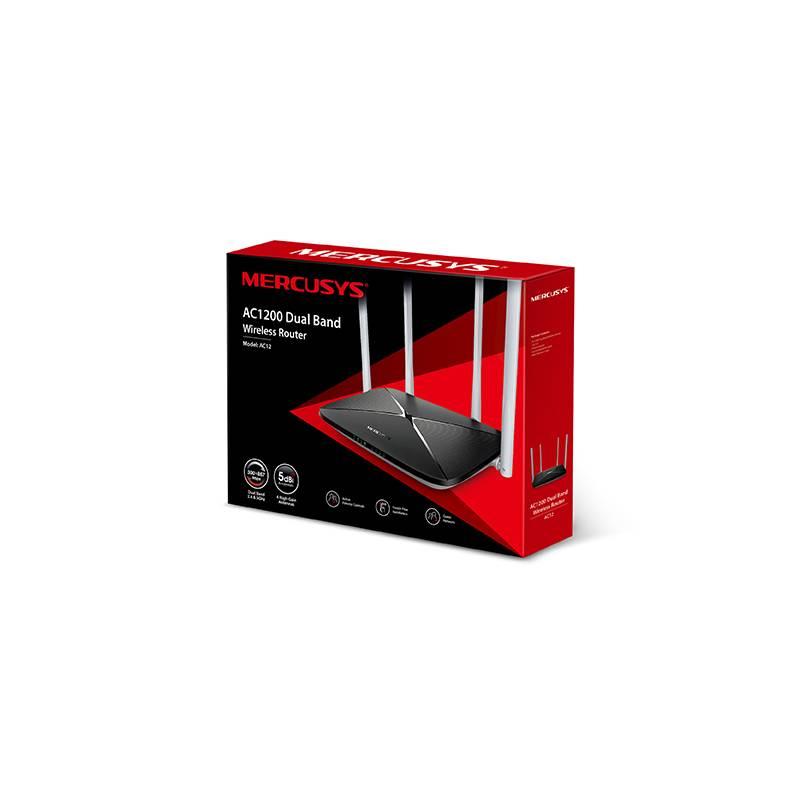 Router Mercusys AC12 AC1200 černý