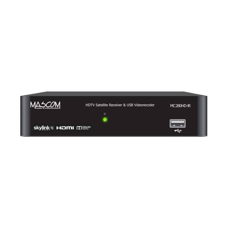 Satelitní přijímač Mascom MC280HD-IR v HD černý, Satelitní, přijímač, Mascom, MC280HD-IR, v, HD, černý