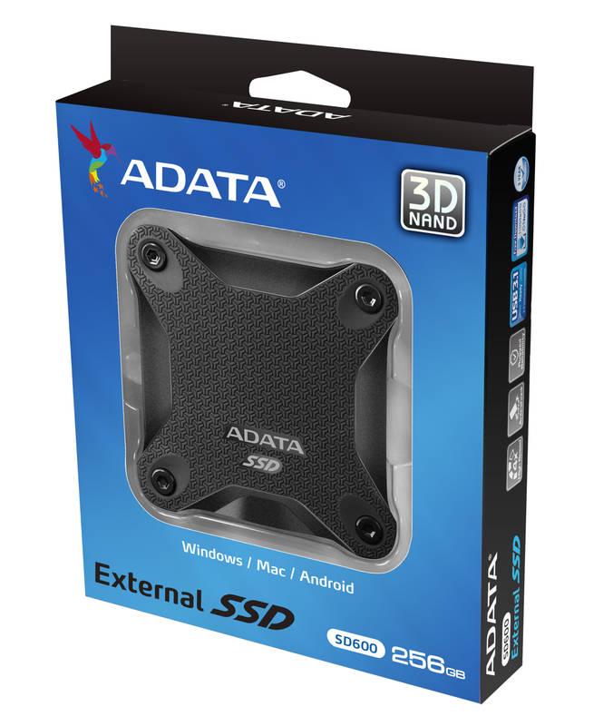 SSD externí ADATA SD600 256GB černý