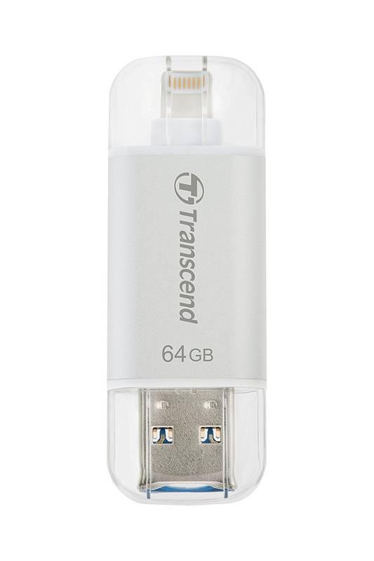 USB Flash Transcend JetDrive Go 300 64GB stříbrný
