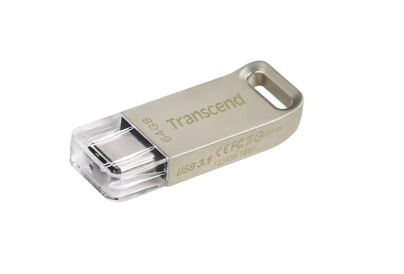 USB Flash Transcend JetFlash 850S 64GB stříbrná, USB, Flash, Transcend, JetFlash, 850S, 64GB, stříbrná