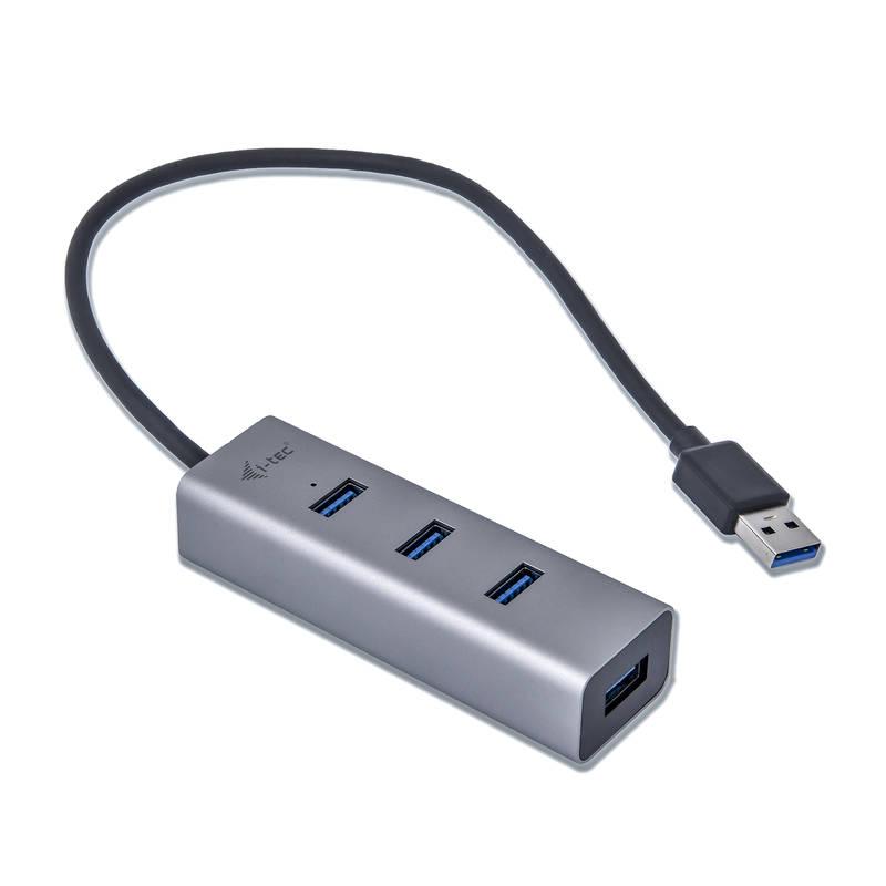USB Hub i-tec Metal USB 3.0 4x USB 3.0 šedý