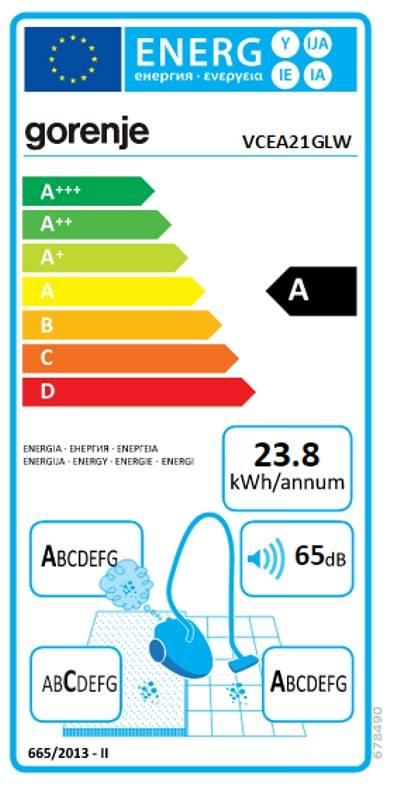Vysavač podlahový Gorenje G Force Lite VCEA21GLW bílý