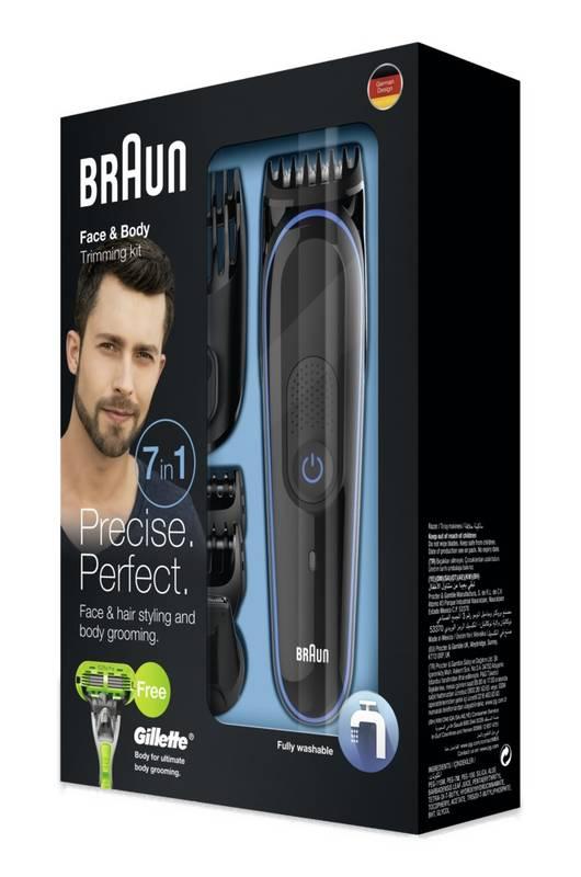 Zastřihovač multifunkční Braun MGK 3040 černý modrý