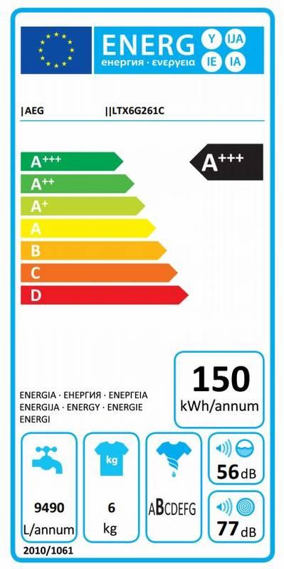 Automatická pračka AEG ProSense™ LTX6G261C bílá