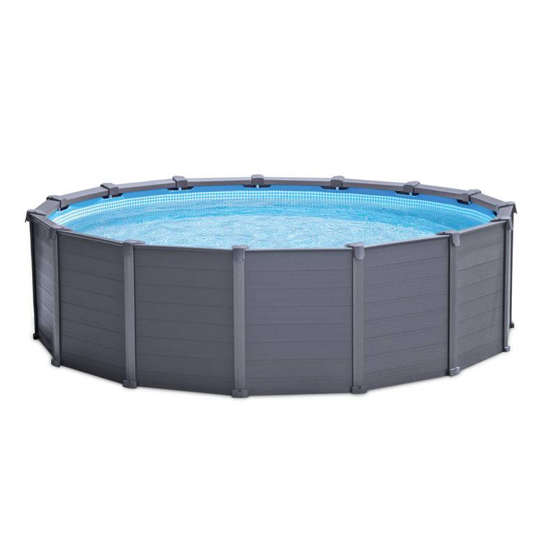 Bazén Intex Graphite Gray Panel Pool 4,78 x 1,24 m