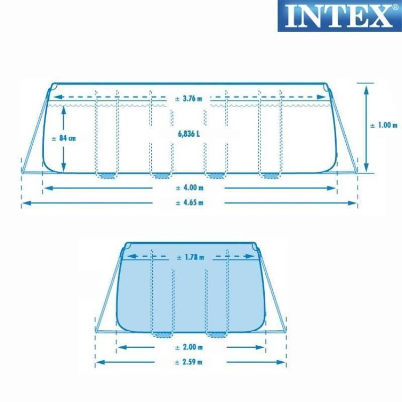 Bazén Intex Prism Frame 4 x 2 x 1m, Bazén, Intex, Prism, Frame, 4, x, 2, x, 1m