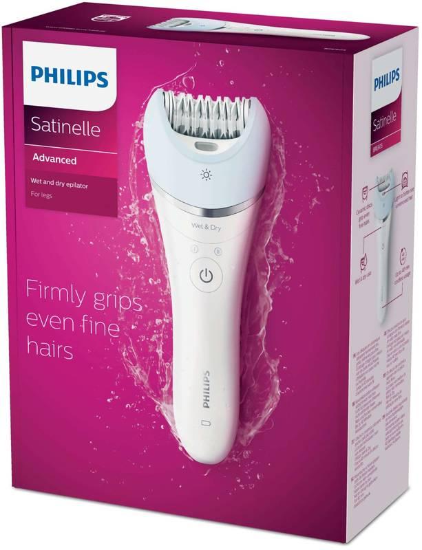 Epilátor Philips Satinelle Advanced BRE605 00 bílý tyrkysový, Epilátor, Philips, Satinelle, Advanced, BRE605, 00, bílý, tyrkysový