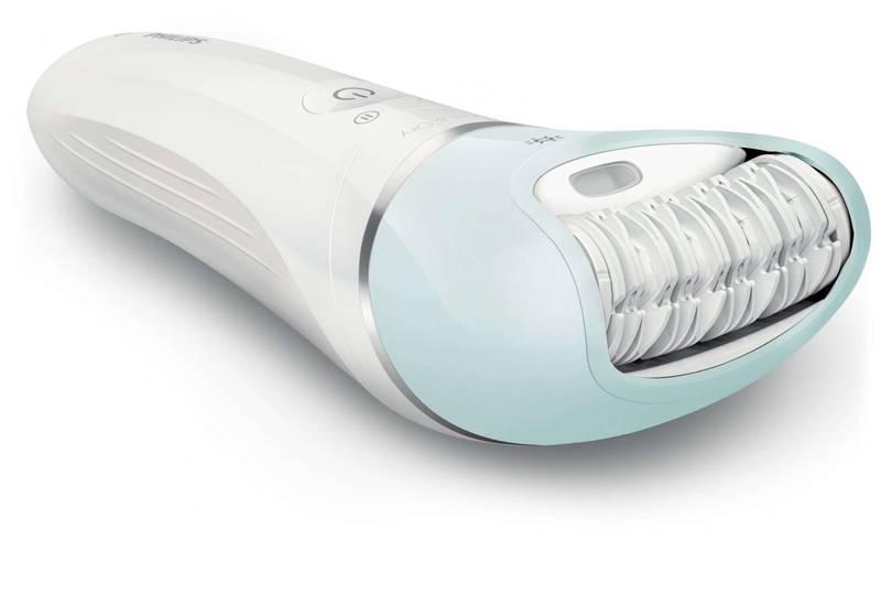 Epilátor Philips Satinelle Advanced BRE605 00 bílý tyrkysový