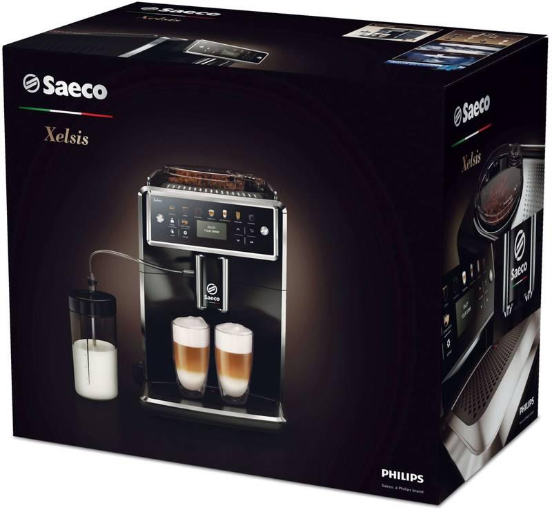 Espresso Saeco Xelsis SM7581 00 černý stříbrný
