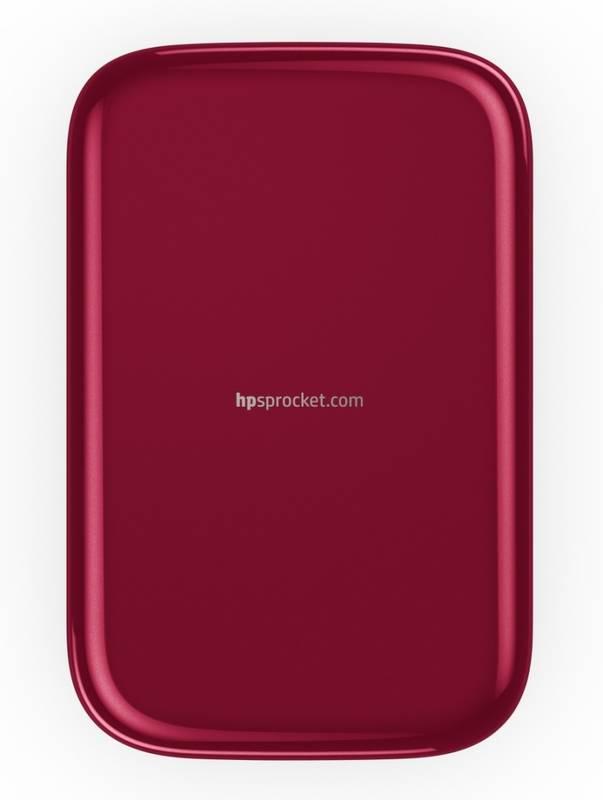 Fototiskárna HP Sprocket Photo Printer červená
