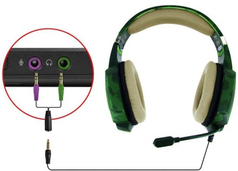 Headset Trust GXT 322C Green Camouflage