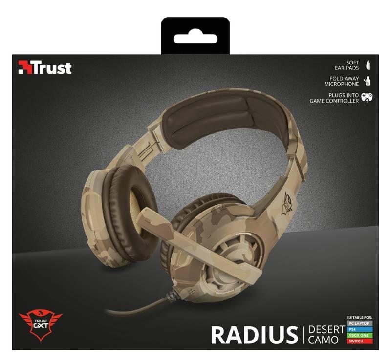 Headset Trust GXT Gaming 310C Radius - Desert