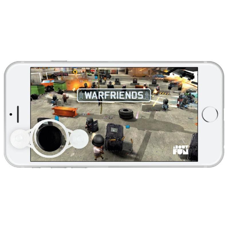 Joystick FIXED Joy pro hraní her na dotykovém displeji bílý