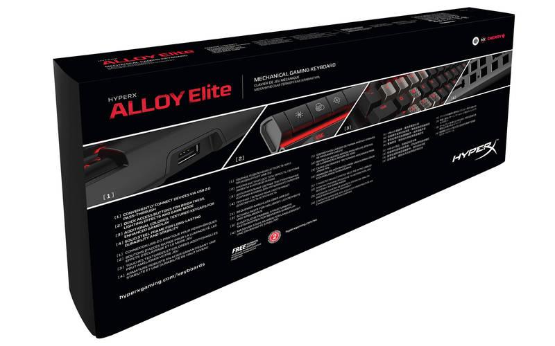 Klávesnice HyperX Alloy Elite Mechanical,MX Brown-US2 černá