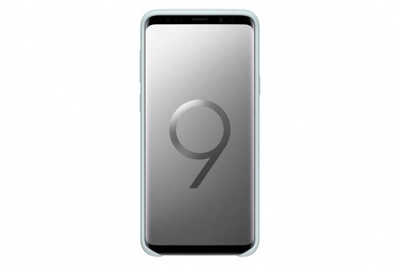 Kryt na mobil Samsung Silicon Cover pro Galaxy S9 modrý