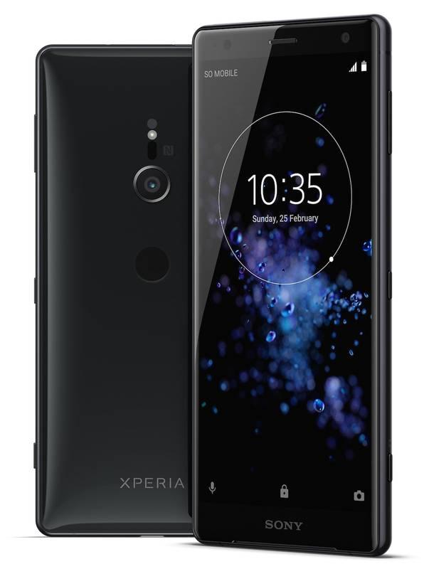 Mobilní telefon Sony Xperia XZ2 černý, Mobilní, telefon, Sony, Xperia, XZ2, černý