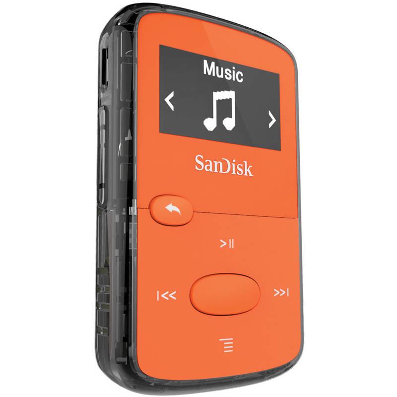 MP3 přehrávač Sandisk Sansa Clip JAM 8 GB oranžový