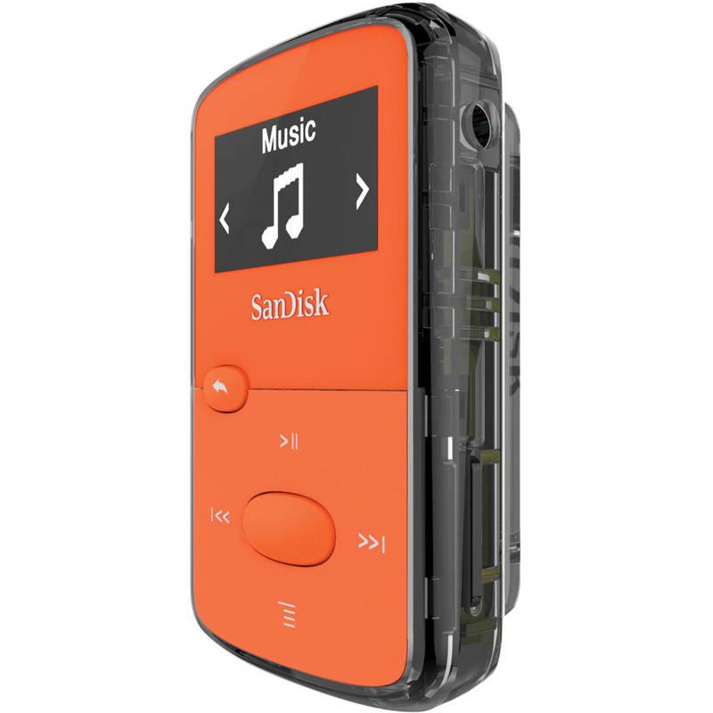 MP3 přehrávač Sandisk Sansa Clip JAM 8 GB oranžový