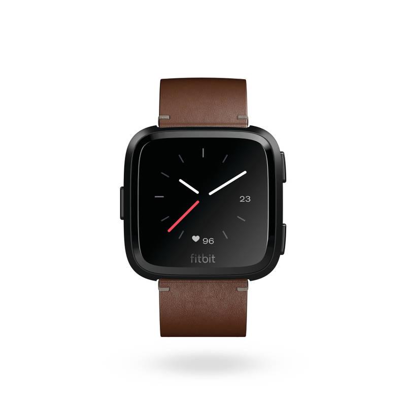 Náramek Fitbit pro Versa kožený - cognac large