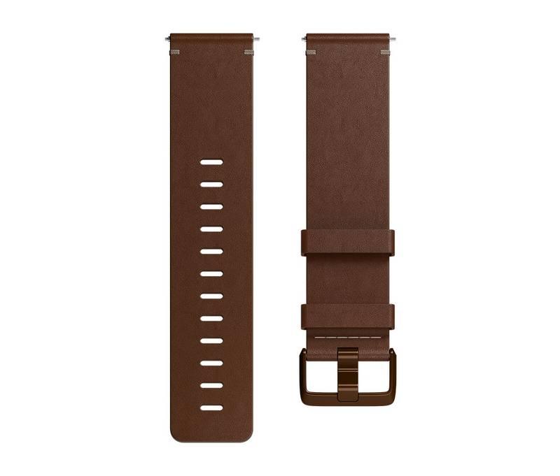 Náramek Fitbit pro Versa kožený - cognac small