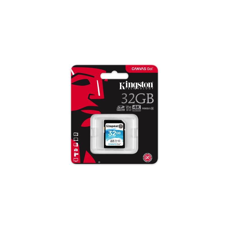 Paměťová karta Kingston Canvas Go! SDHC 32GB UHS-I U3