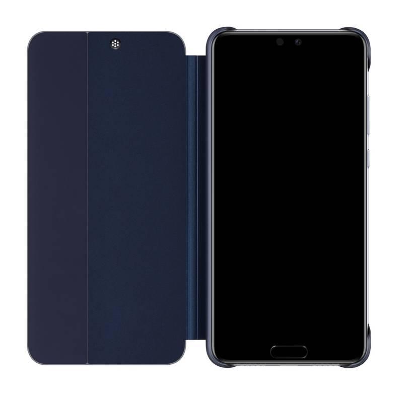 Pouzdro na mobil flipové Huawei Original Smart View pro P20 modré