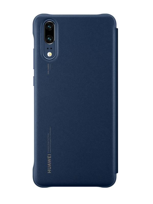 Pouzdro na mobil flipové Huawei Original Smart View pro P20 modré