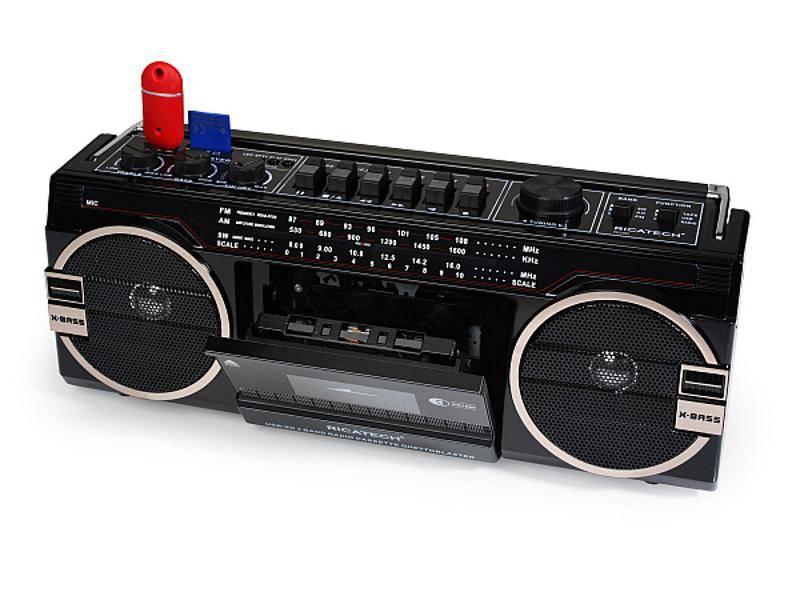 Radiomagnetofon Ricatech PR1980 Ghettoblaster černý