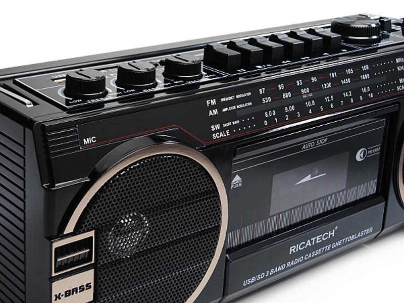 Radiomagnetofon Ricatech PR1980 Ghettoblaster černý