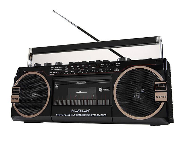 Radiomagnetofon Ricatech PR1980 Ghettoblaster černý