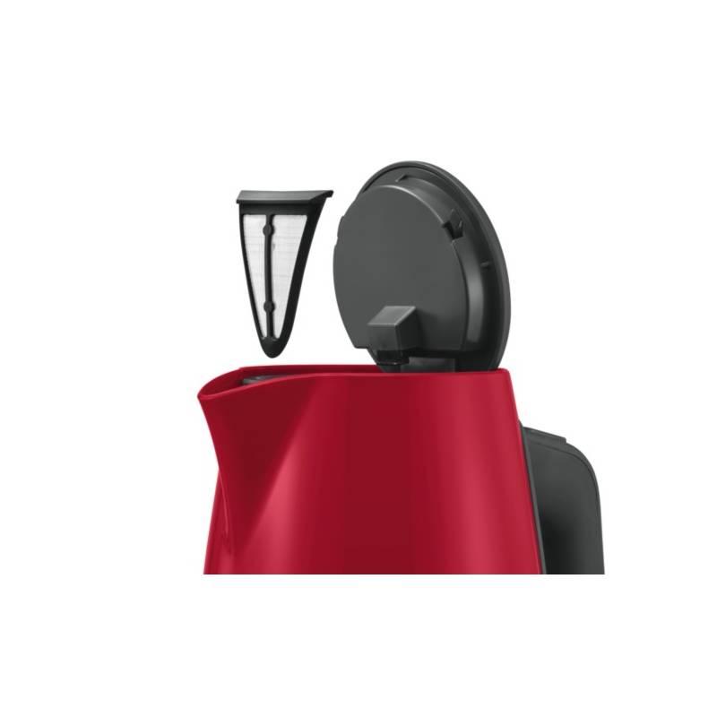 Rychlovarná konvice Bosch ComfortLine TWK6A014 černá červená