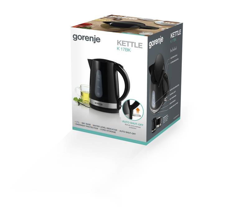Rychlovarná konvice Gorenje K17BK černá