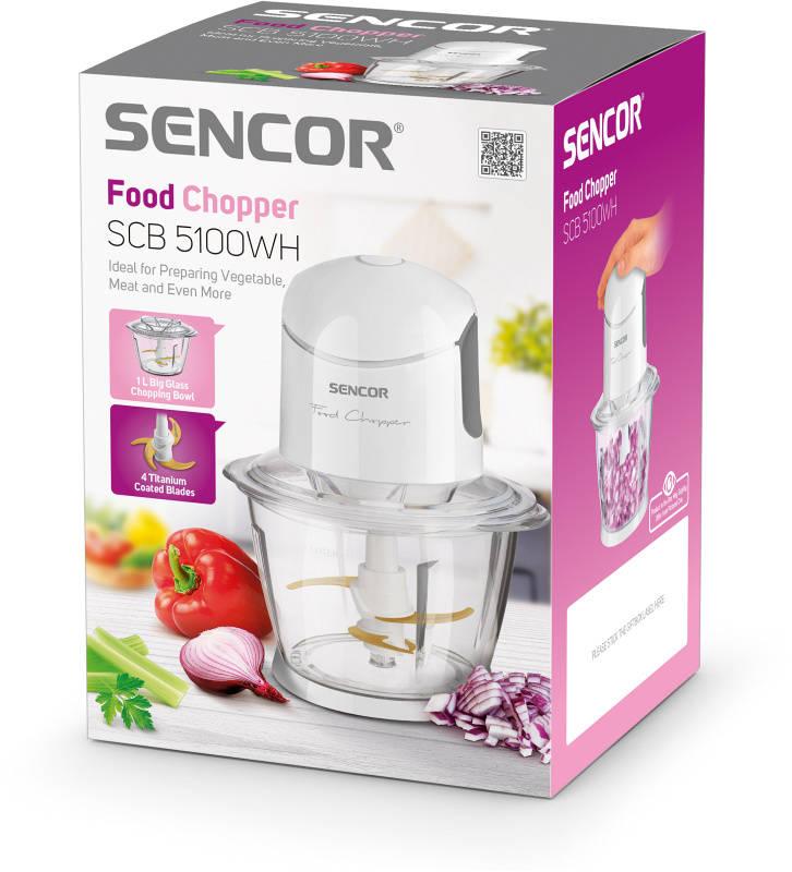 Sekáček potravin Sencor SCB 5100WH bílý