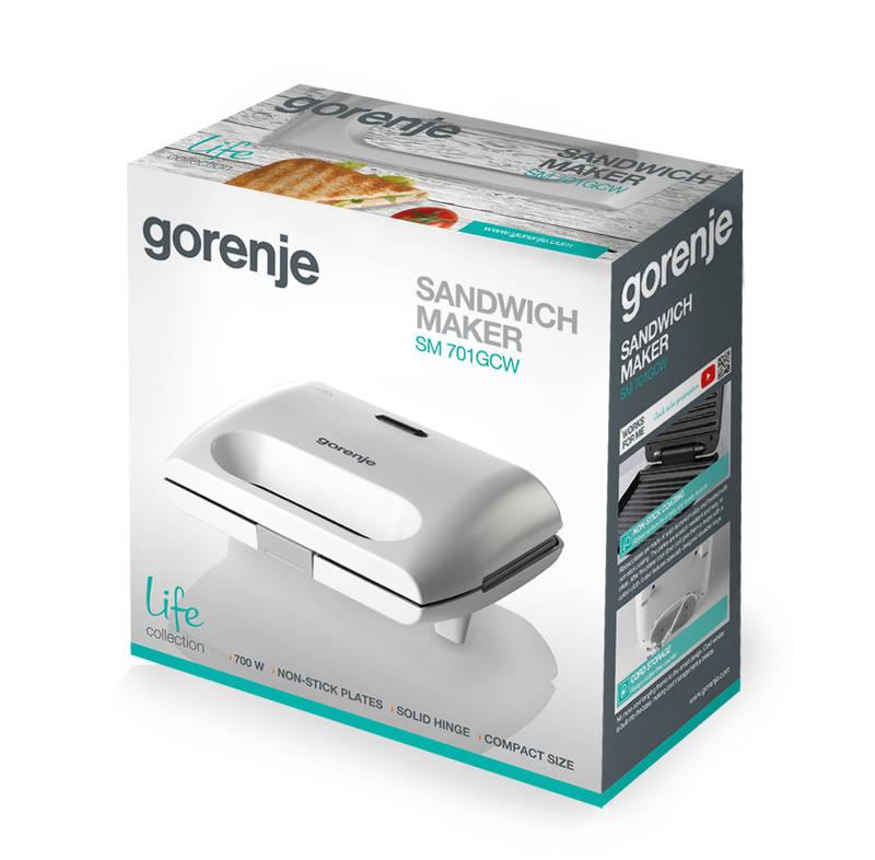 Sendvičovač Gorenje SM701GCW bílý