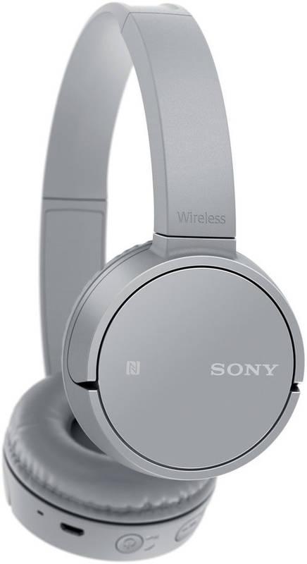 Sluchátka Sony WH-CH500H šedá, Sluchátka, Sony, WH-CH500H, šedá