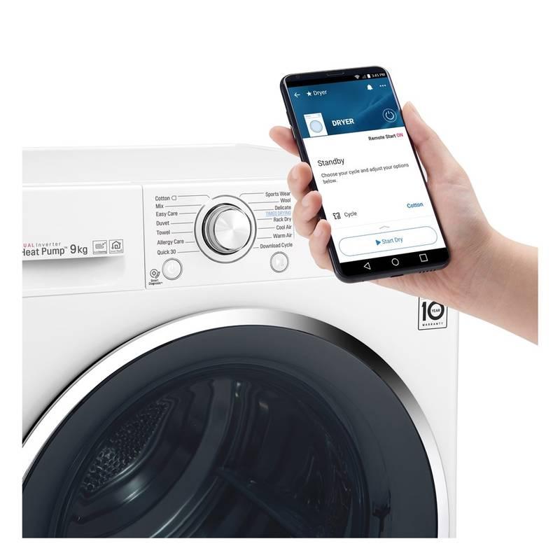 Sušička prádla LG RC91U2AV2W bílá